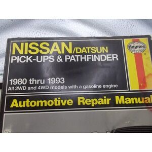 Haynes Nissan Datsun Pick-up Pathfinder Repair Manual 1980-1993 Gasoline 771
